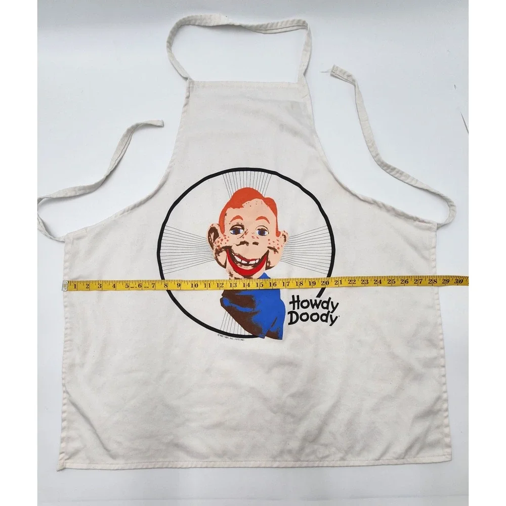 Vintage 1987 Howdy Doody Apron to go‎ White  NBC Inc No Packaging LOGO
